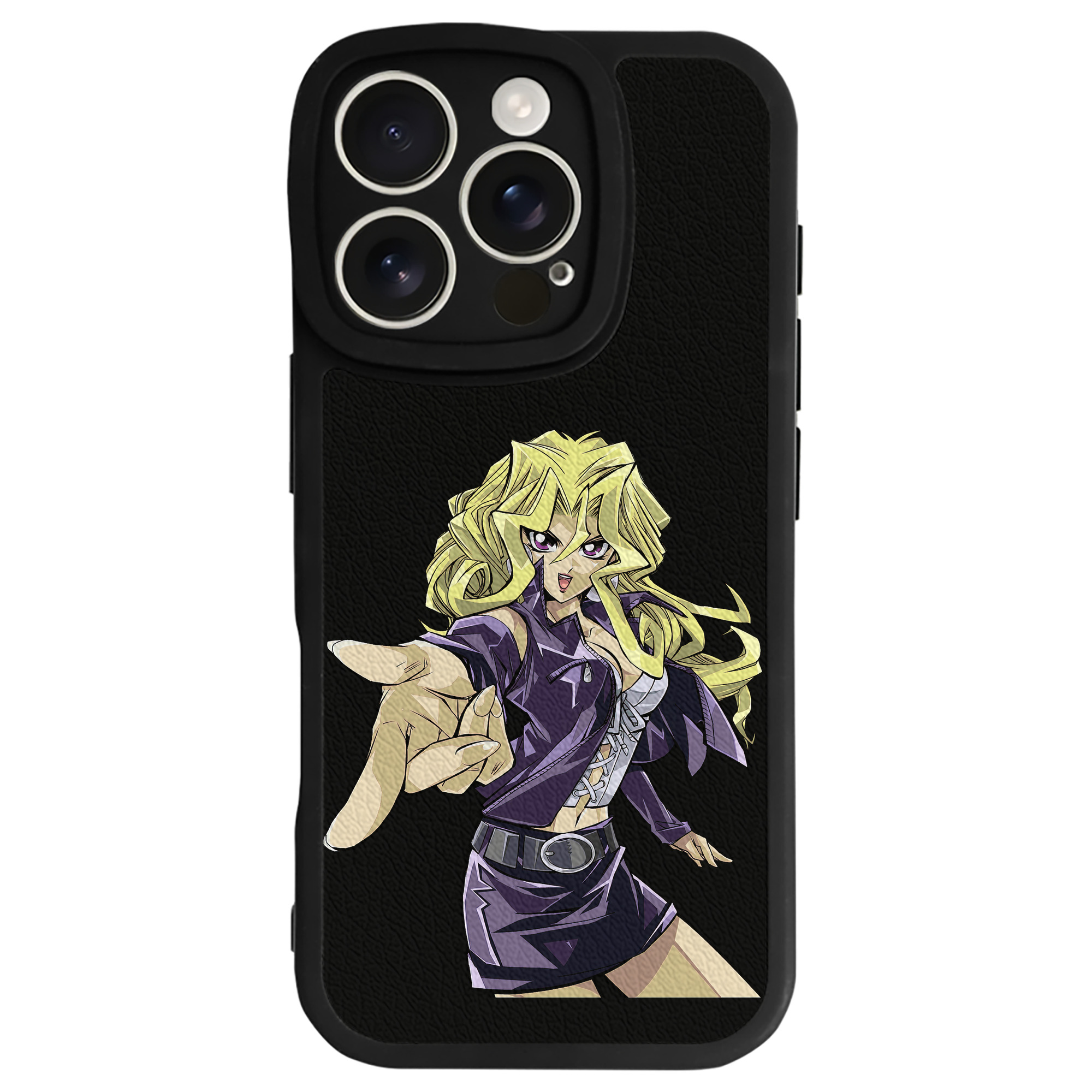 （画像用） 遊☆戯☆王 Yu-Gi-Oh! 【iPhone 16シリーズ対応】シリコンスマホケース（レザー調） 材質：シリコン